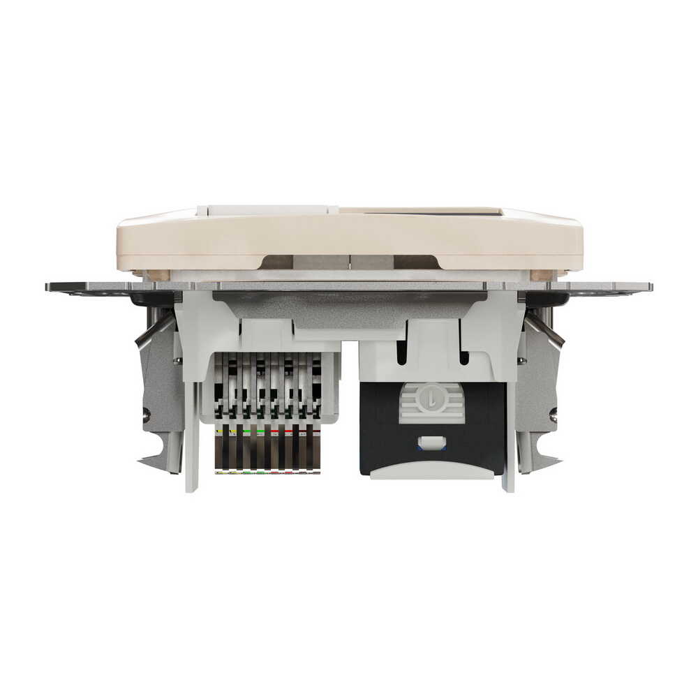 Розетка Schneider Sedna Design бежевая компьютерная RJ45 Cat. 6 UTP + RJ11 ( SDD112468 )